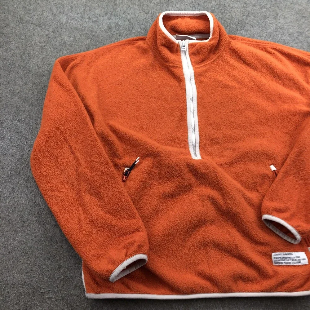Craghoppers Jacket Womens Small Orange Half Zip Fleece Hiking Pullover Top - Picture 2 of 10